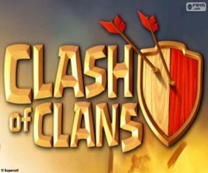 yapboz Clash of Clans logosu